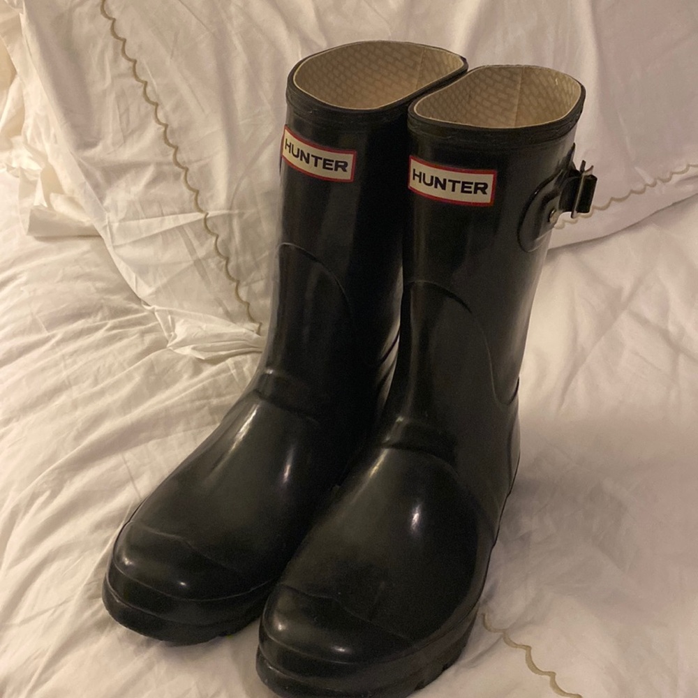 Hunter boots unisex black
